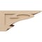 Ekena Millwork 12"W x 24"D x 12"H Wide Mayflower Rough Cedar Woodgrain TimberThane Corbel, Primed Tan CORUR12X24X12MAYRCPR - alternate 2